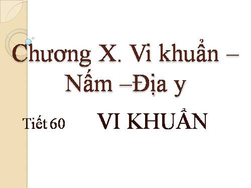 Bài 50. Vi khuẩn