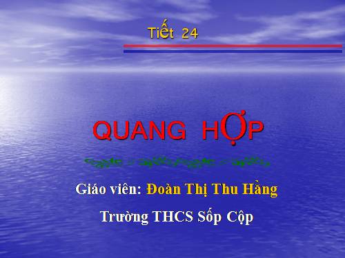 Bài 21. Quang hợp