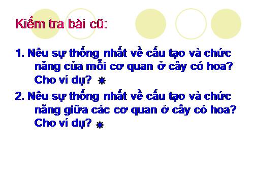 Bài 36. Tổng kết về cây có hoa