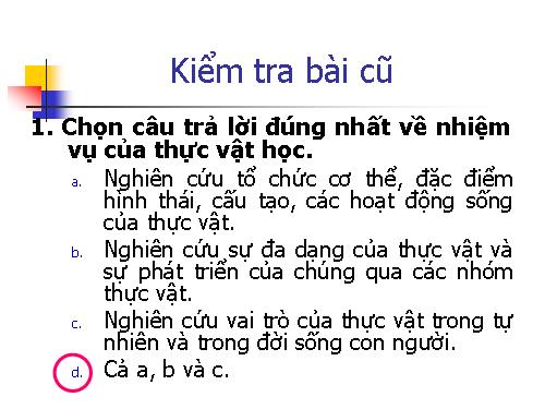 Bài 3. Đặc điểm chung của thực vật