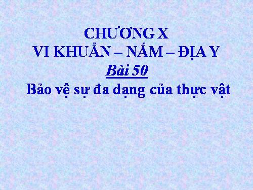 Bài 50. Vi khuẩn