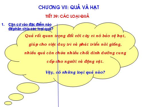 Bài 32. Các loại quả