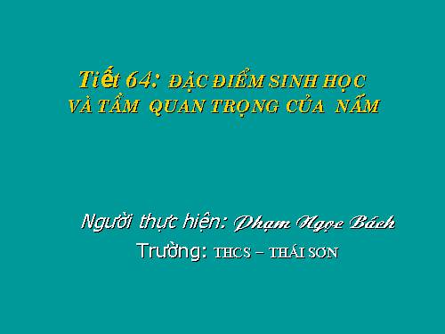 Bài 51. Nấm