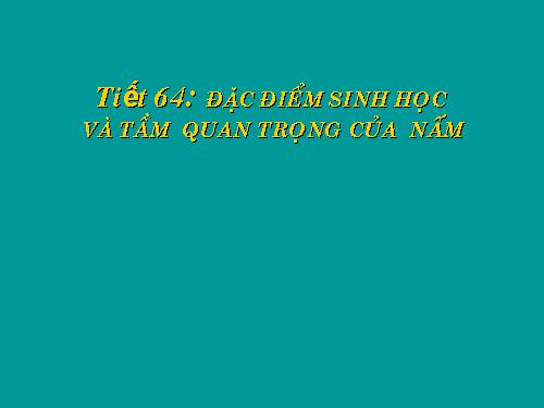 Bài 51. Nấm