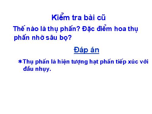 Bài 30. Thụ phấn