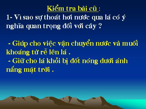 Bài 25. Biến dạng của lá