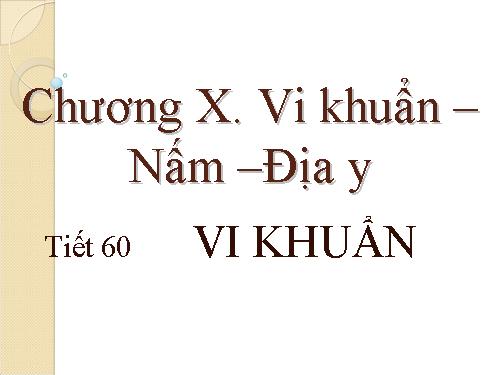 Bài 50. Vi khuẩn