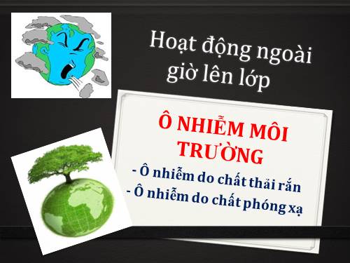 Tích hợp giáo dục môi trường