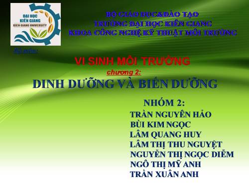 thuyet trinh dinh duong vi sinh vat