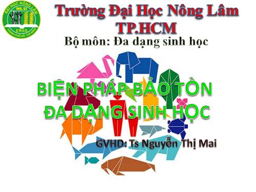 biện pháp bảo tồn đa dạng sinh học