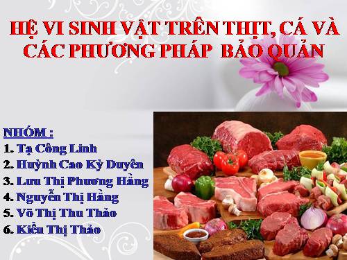 hệ vi sinh vật thịt cá