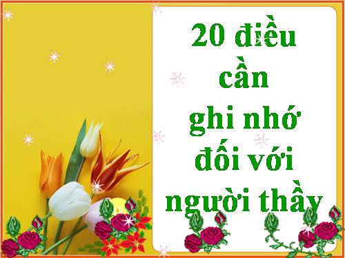 20 đều cần biết