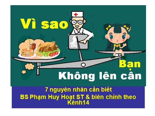 Vì sao không lên cân .ppt