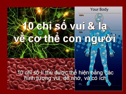 10 chỉ số vui và lạ về cơ thể người