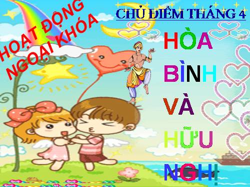 hoạt dong ngoại khóa tháng 4