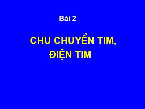 sinh lí tuần hoàn