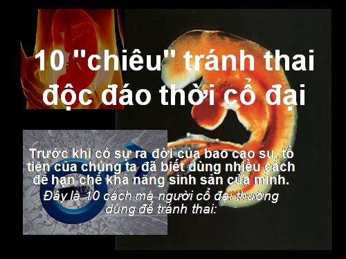 10 độc dược tránh thai thời cổ