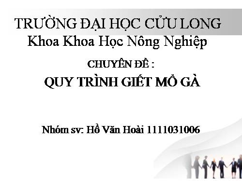 quy trình giết mổ gia cầm theo công nghiệp