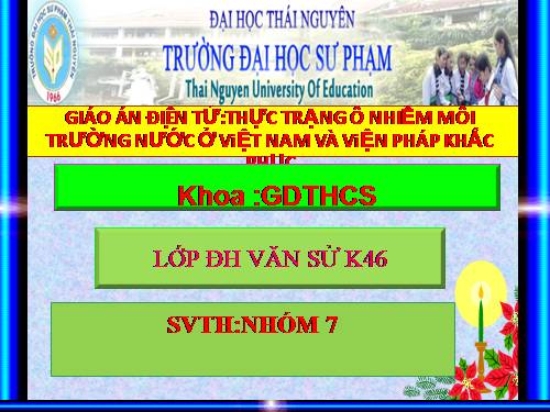 o nhiem moi truong nuoc o viet nam