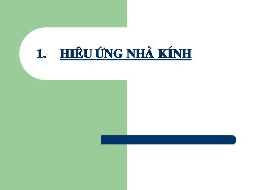 Hiệu ứng nhà kính