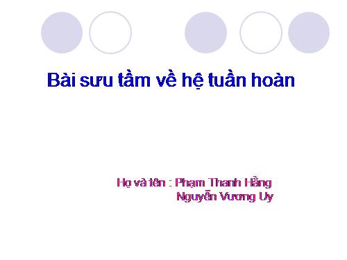 Hệ Tuần Hoàn