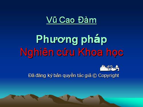 PP nghiên cứu khoa học