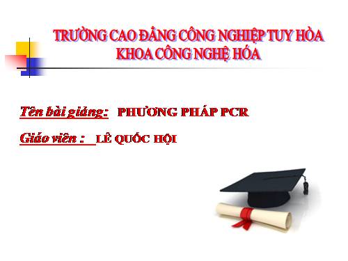 bai giảng PCR