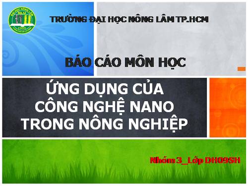 Nano trong nong nghiep