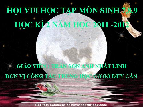 hội vui học tập môn sinh