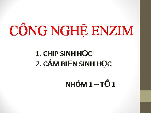 công nghệ enzim