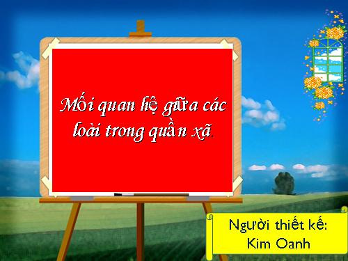 mối quan hệ giữa các loài