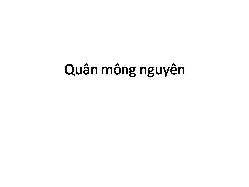 quân mông nguyên