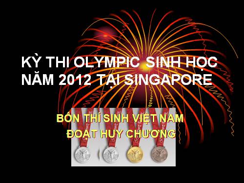 4 HS đạt huy chương olympic sinh học QT