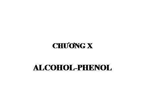 Ancol - Phenol