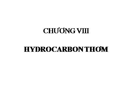 Hydrocacbon Thơm