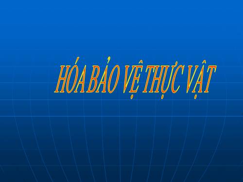 tác hại thuốc hóa học