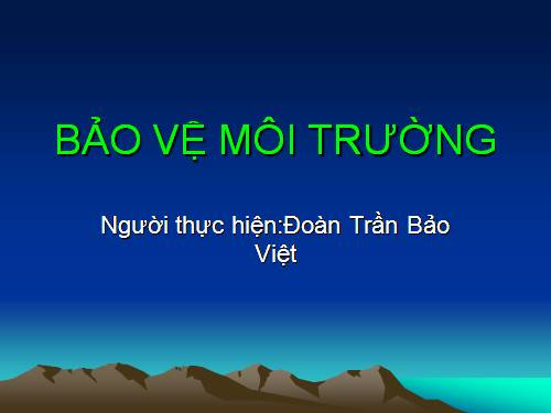 moi truong