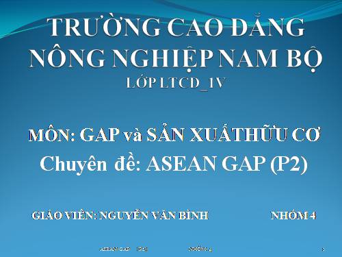 GAP nong nghiep