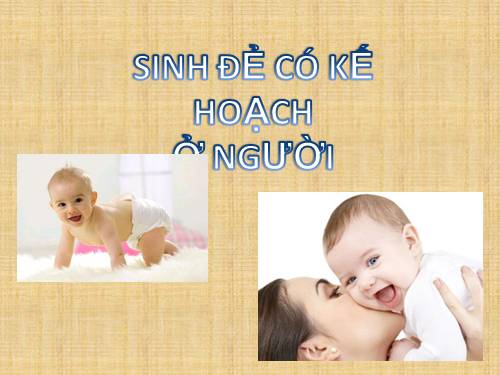 Sinh đẻ có kế hoạch ở người