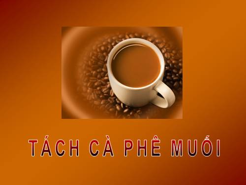 Tách cà phê muối