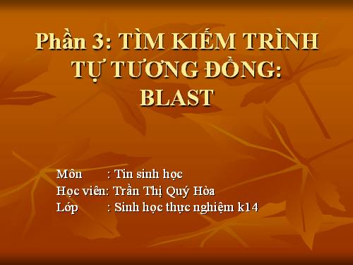 TIN SINH HỌC P65