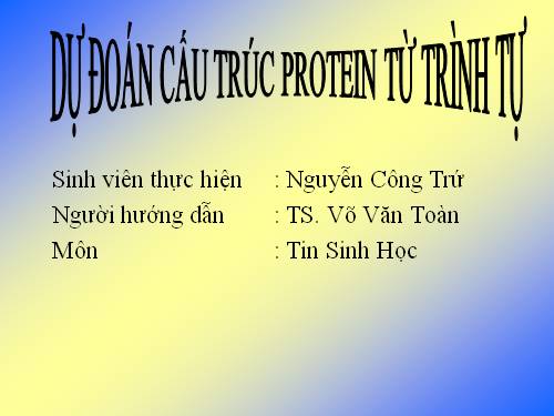 TIN SINH HỌC P61