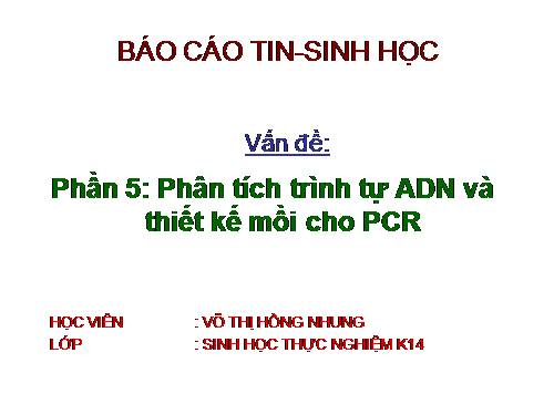 TIN SINH HỌC P60