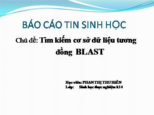 TIN SINH HỌC P39