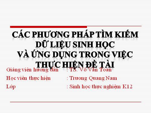 TIN SINH HỌC P35