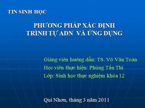 TIN SINH HỌC P33