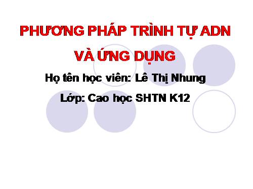 TIN SINH HỌC P31