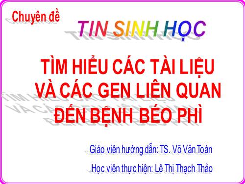 TIN SINH HỌC P18