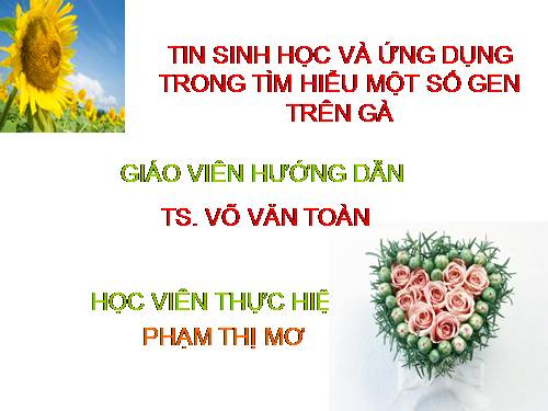 TIN SINH HỌC P15