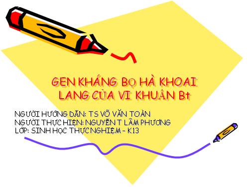 TIN SINH HỌC P14